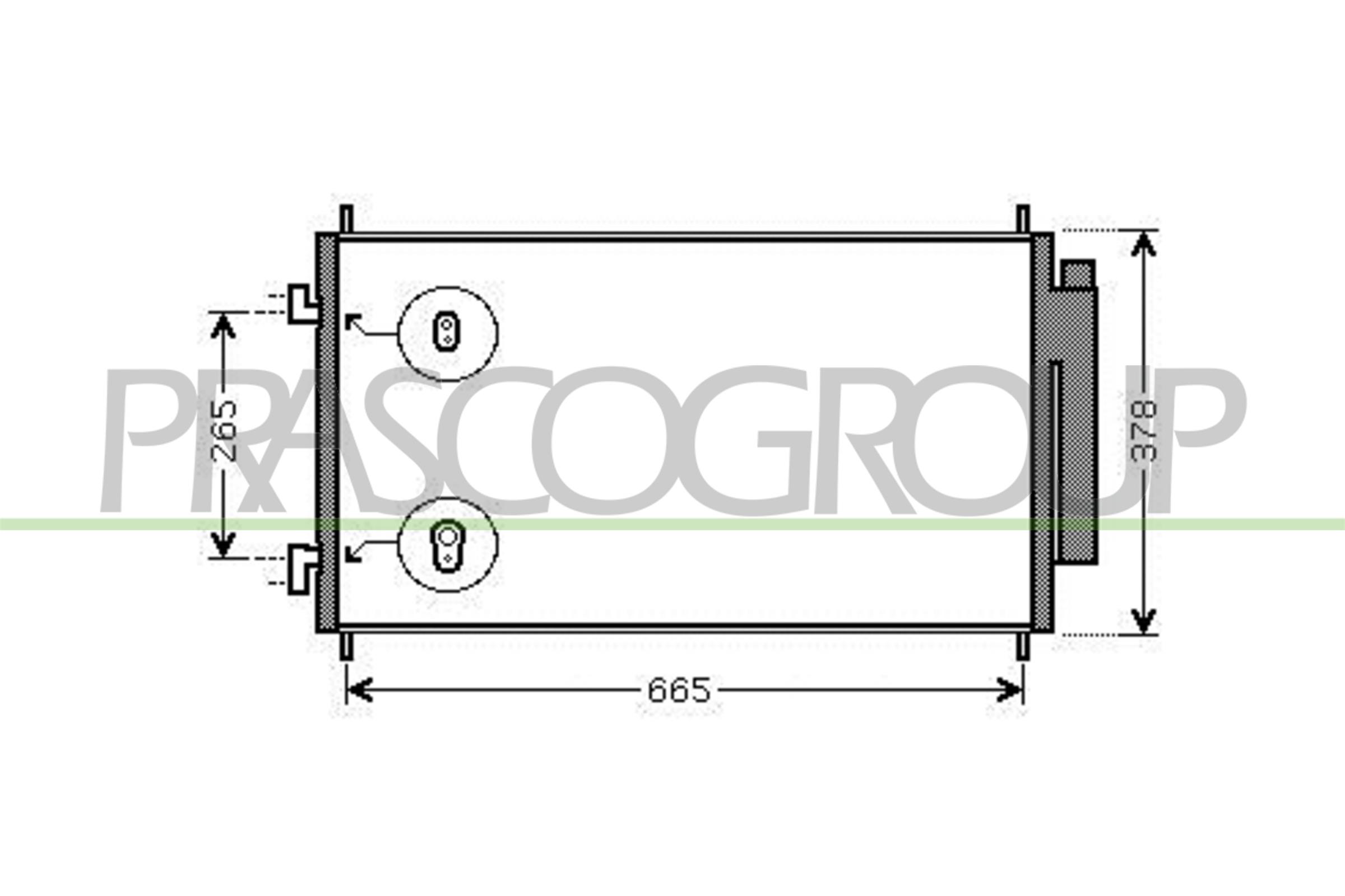 Prasco Kondensator, Klimaanlage Hd828c001 Für Honda
