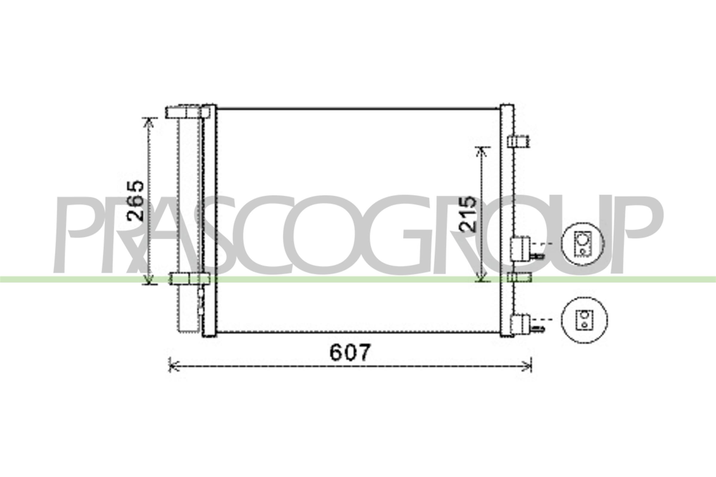 Prasco Kondensator, Klimaanlage Hn200c001 Für Hyundai