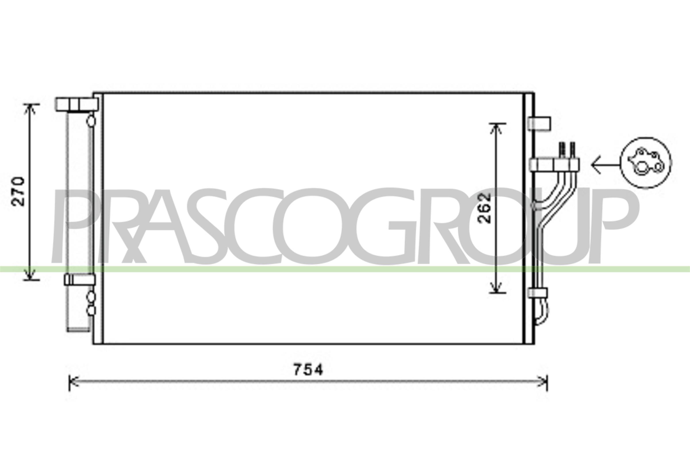 Prasco Kondensator, Klimaanlage Hn804c001 Für Kia Hyundai
