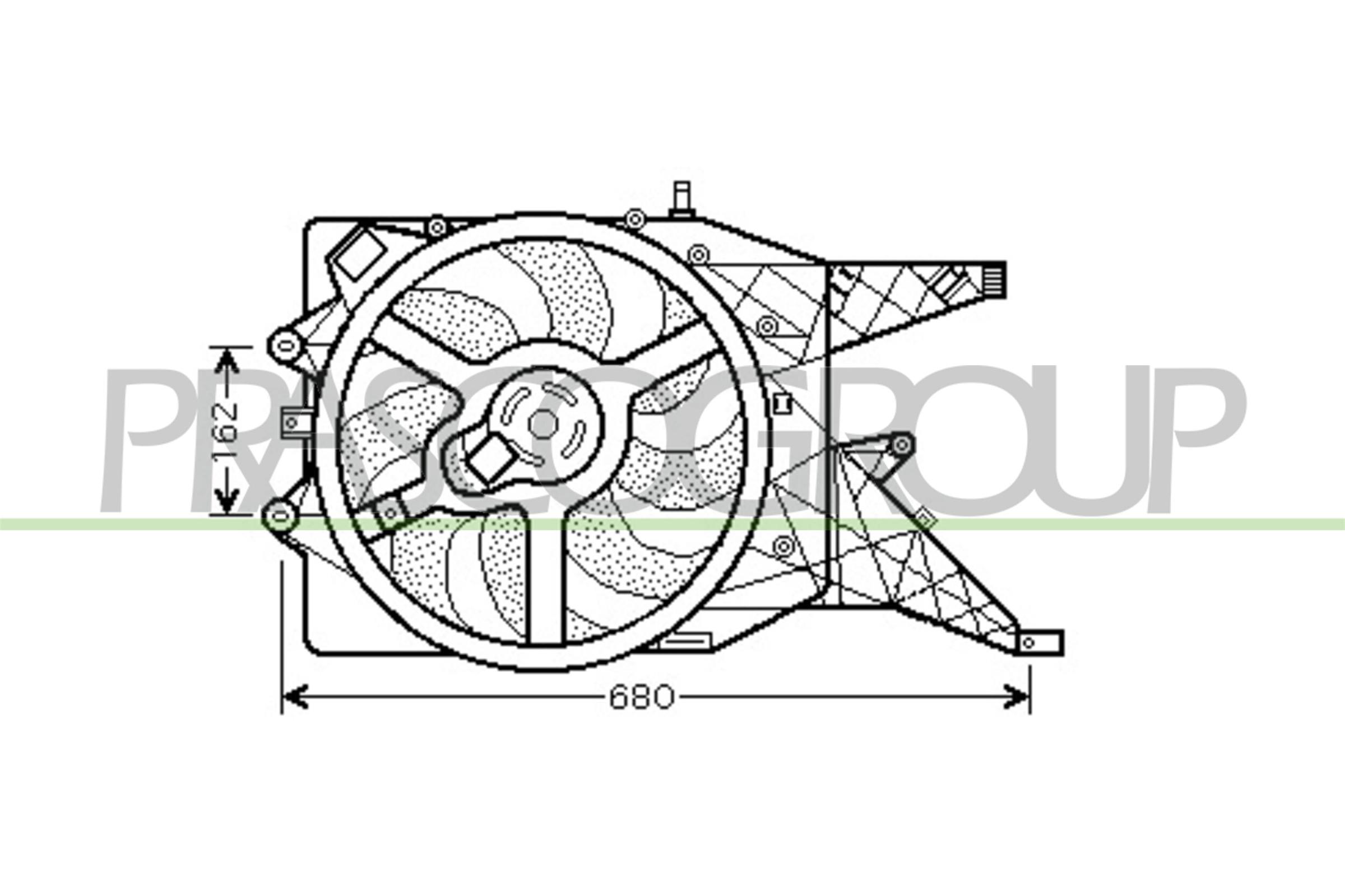 PRASCO Lüfter, Motorkühlung op034f003 für Opel Vaughall