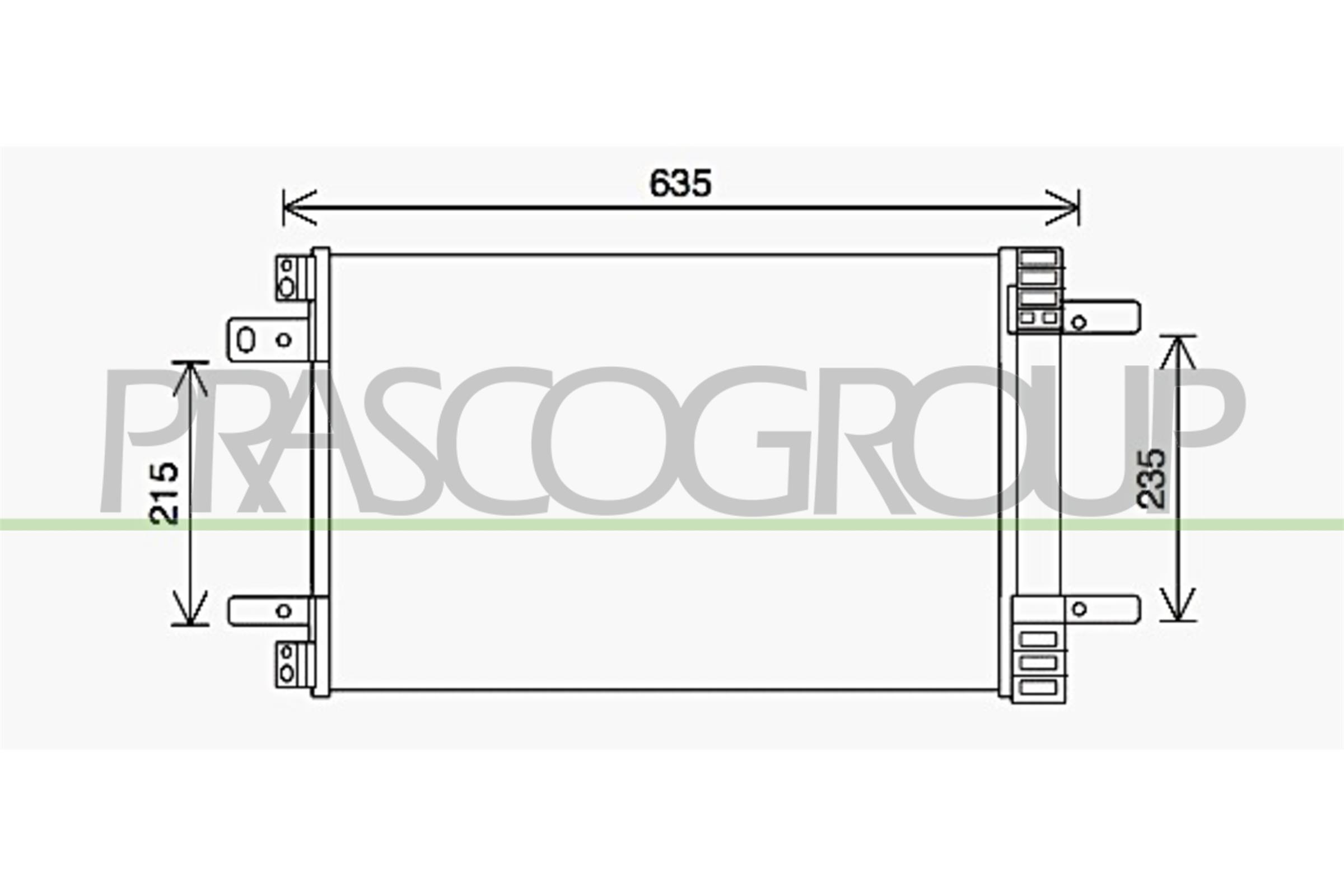 Prasco Kondensator, Klimaanlage Pg428c001 Für Peugeot