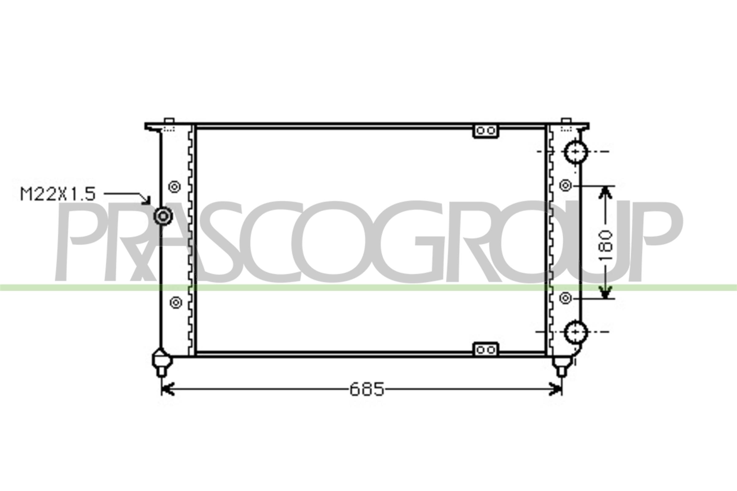 Prasco Kühler, Motorkühlung St027r006 Für Vw Seat