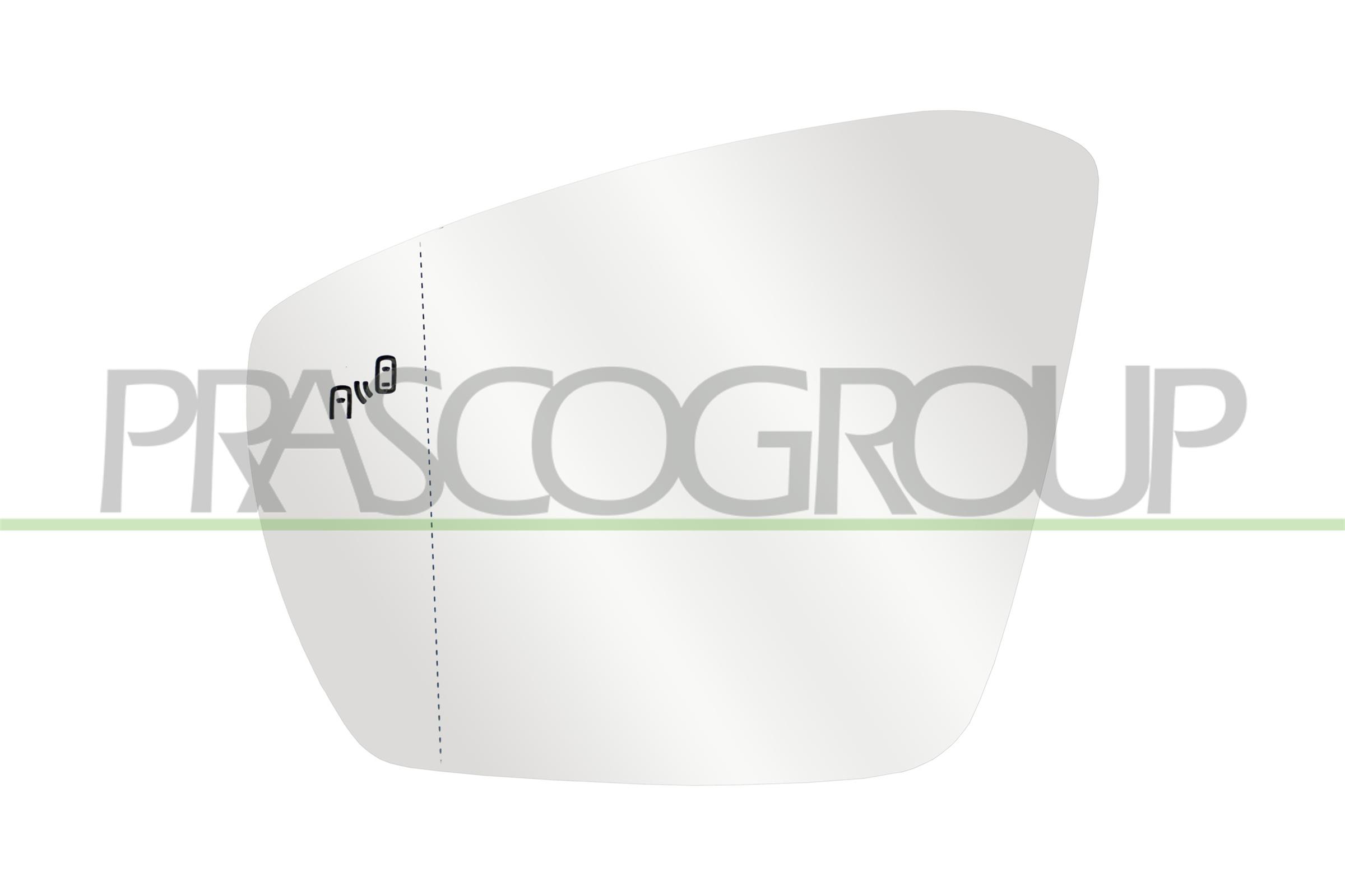 Prasco Spiegelglas, Außenspiegel Vg7507524 Links Für Vw