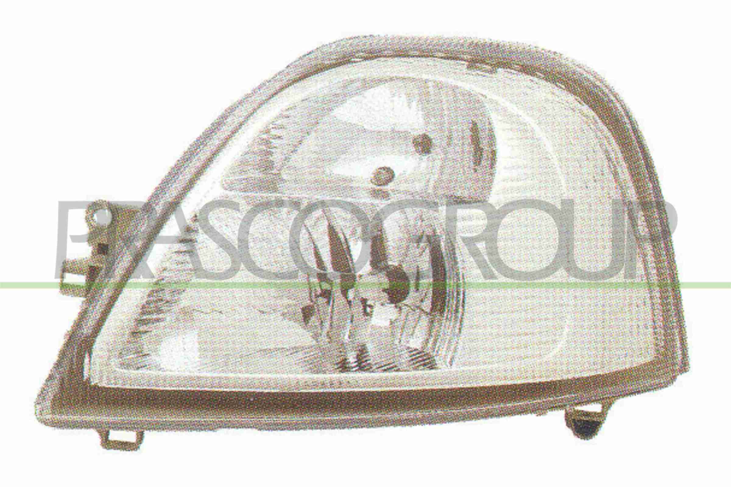 PRASCO Hauptscheinwerfer op9524904 H7/H1 links für Opel RENAULT