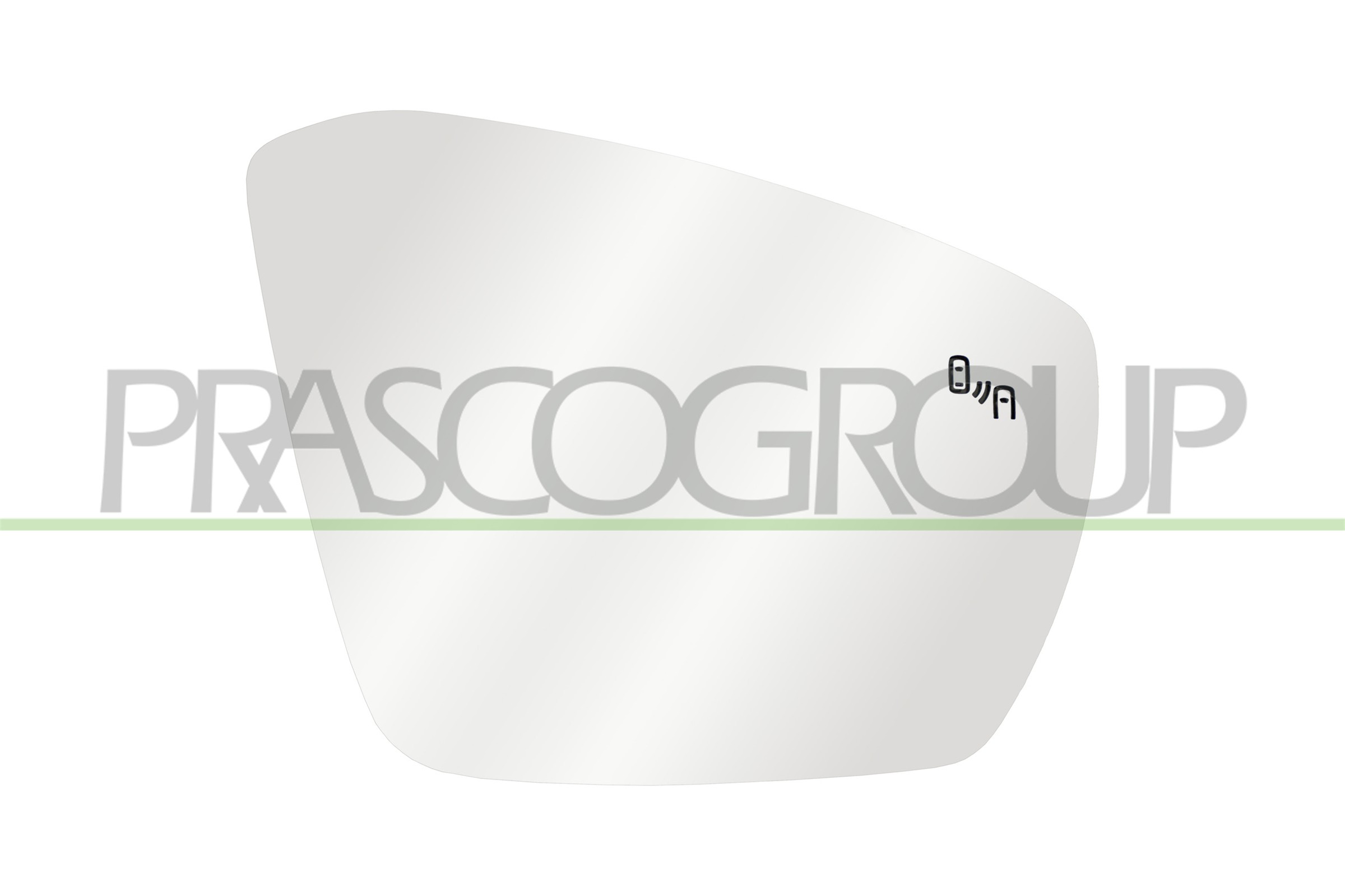Prasco Spiegelglas, Außenspiegel Vg7507523 Rechts Für Vw