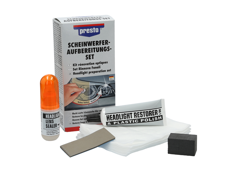 PRESTO Aufbereitungs-Set, Scheinwerfer Aufbereitungs-Set 365171 0.5KG