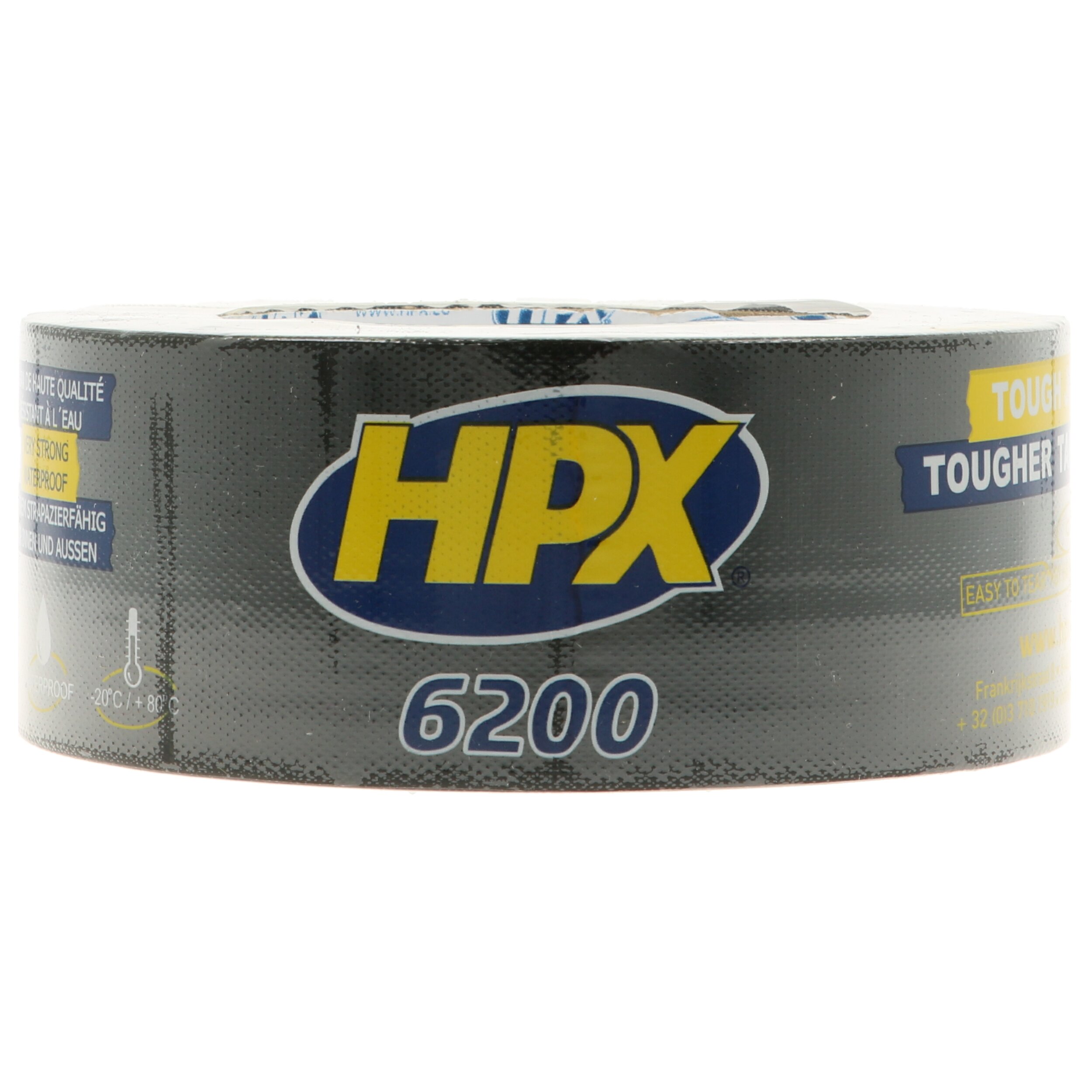 Hpx Schwarz Wasserdichtes Us-Gewebeband Klebeband - 50 Mm X 25 M - Cb5025 - Bild 4