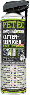 PETEC Bremsen/Kupplungs-Reiniger Kettenreiniger Spray (500ML) 70540 0.5l