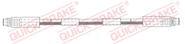 QUICK BRAKE Bremsschlauch 22914 für Audi