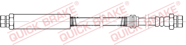 QUICK BRAKE Bremsschlauch 22934 für VW