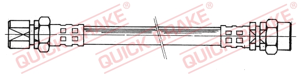 QUICK BRAKE Bremsschlauch 26001 für Vaughall