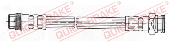 QUICK BRAKE Bremsschlauch 27076 für DS
