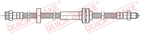 QUICK BRAKE Bremsschlauch 32210 für Fiat Peugeot