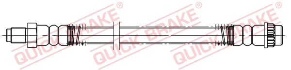 QUICK BRAKE Bremsschlauch 32513 für Vaughall NISSAN RENAULT