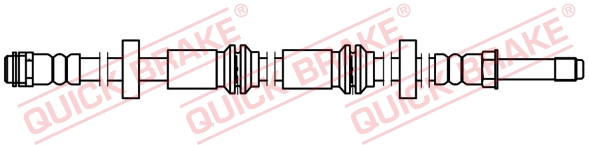 QUICK BRAKE Bremsschlauch 32.706 für Audi