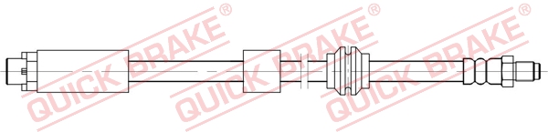 QUICK BRAKE Bremsschlauch 32821 für BMW