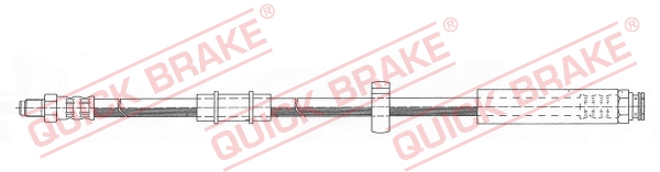 QUICK BRAKE Bremsschlauch 32961 für Peugeot Fiat