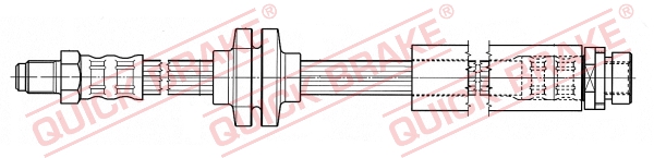QUICK BRAKE Bremsschlauch 35902 für Volvo