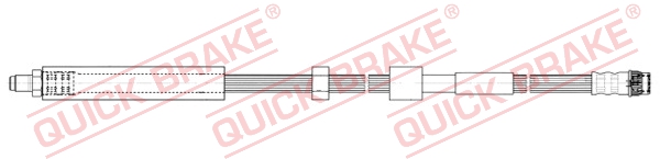 QUICK BRAKE Bremsschlauch 35908 für Peugeot
