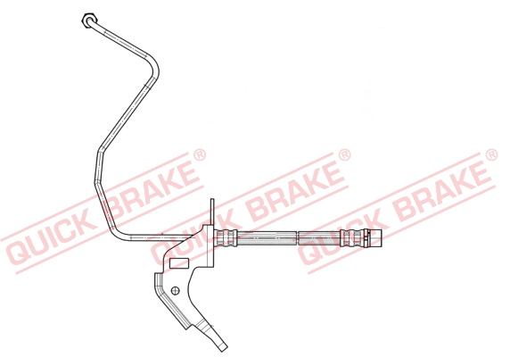 QUICK BRAKE Bremsschlauch 35.913 für Opel