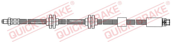 QUICK BRAKE Bremsschlauch 35917 für BMW