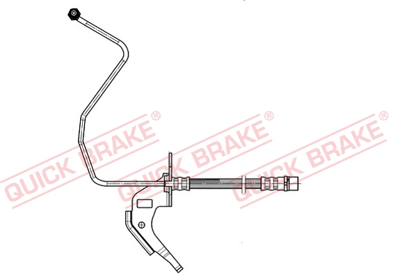 Quick Brake Bremsschlauch hinten links [Hersteller-Nr. 35.914] für Opel, Vauxhall - Bild 4