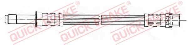 QUICK BRAKE Bremsschlauch 37017 für Mercedes VW