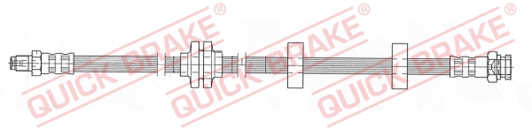 QUICK BRAKE Bremsschlauch 37910 für Fiat