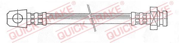 QUICK BRAKE Bremsschlauch 50021 für NISSAN