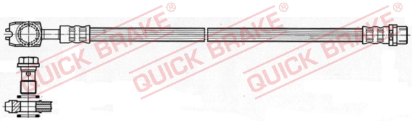 QUICK BRAKE Bremsschlauch 50048x für SEAT
