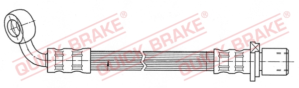 QUICK BRAKE Bremsschlauch 50059 für TOYOTA