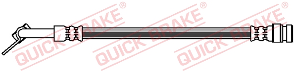 Für QUICK BRAKE QB50.508 Brake Hose QB50.508 Brake pipe/hose fl - Bild 5