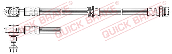 QUICK BRAKE Bremsschlauch 50832x für VW