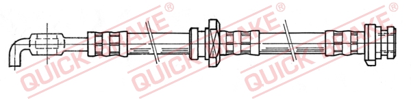 QUICK BRAKE Bremsschlauch 50966 für Vaughall ISUZU
