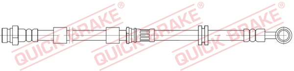 QUICK BRAKE Bremsschlauch 58891 für Peugeot MITSUBISHI