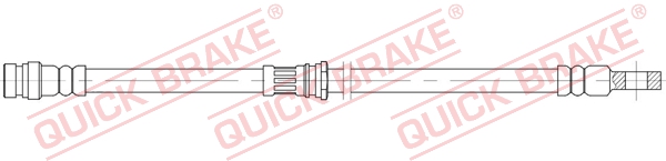 QUICK BRAKE Bremsschlauch 58898 für MITSUBISHI