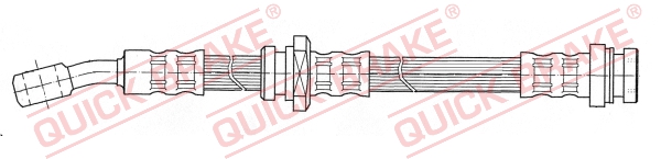 QUICK BRAKE Bremsschlauch 58943 für Opel Vaughall Suzuki