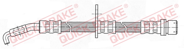 QUICK BRAKE Bremsschlauch 58945 für TOYOTA