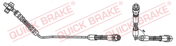 Quick Brake Bremsschlauch 59.942X Für Bmw