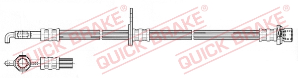 QUICK BRAKE Bremsschlauch 59963 für TOYOTA