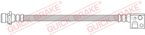 Für QUICK BRAKE QB62.016 Brake Hose QB62.016 Brake pipe/hose flexible rear L (l - Bild 4