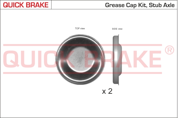 QUICK BRAKE Kappe, Radlager 9826k für DS
