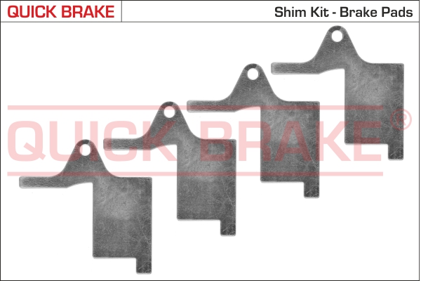 QUICK BRAKE Anti-Quietsch-Folie, Bremsbelag (Rückenplatte) 2896k