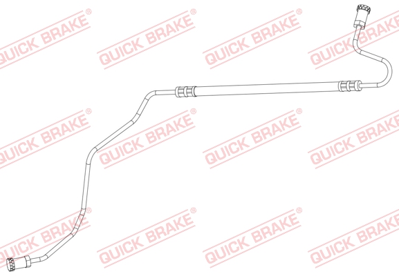 Für QUICK BRAKE QB96.018 Brake Hose QB96.018 Brake pipe/hose flexible rear R (l - Bild 5