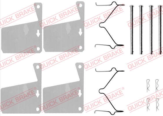 QUICK BRAKE Zubehörsatz, Scheibenbremsbelag 1090960