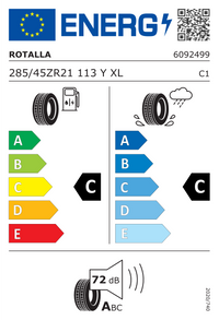 Rotalla Sommerreifen "[Rotalla] 285/45ZR21 113Y - Setula S-Race RS01+", Art.-Nr. RTL1227