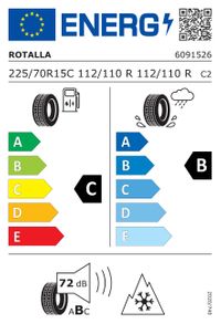 Rotalla Winterreifen "225/70 R15C 112/110R - Setula W Race VS450", Art.-Nr. RTL0429
