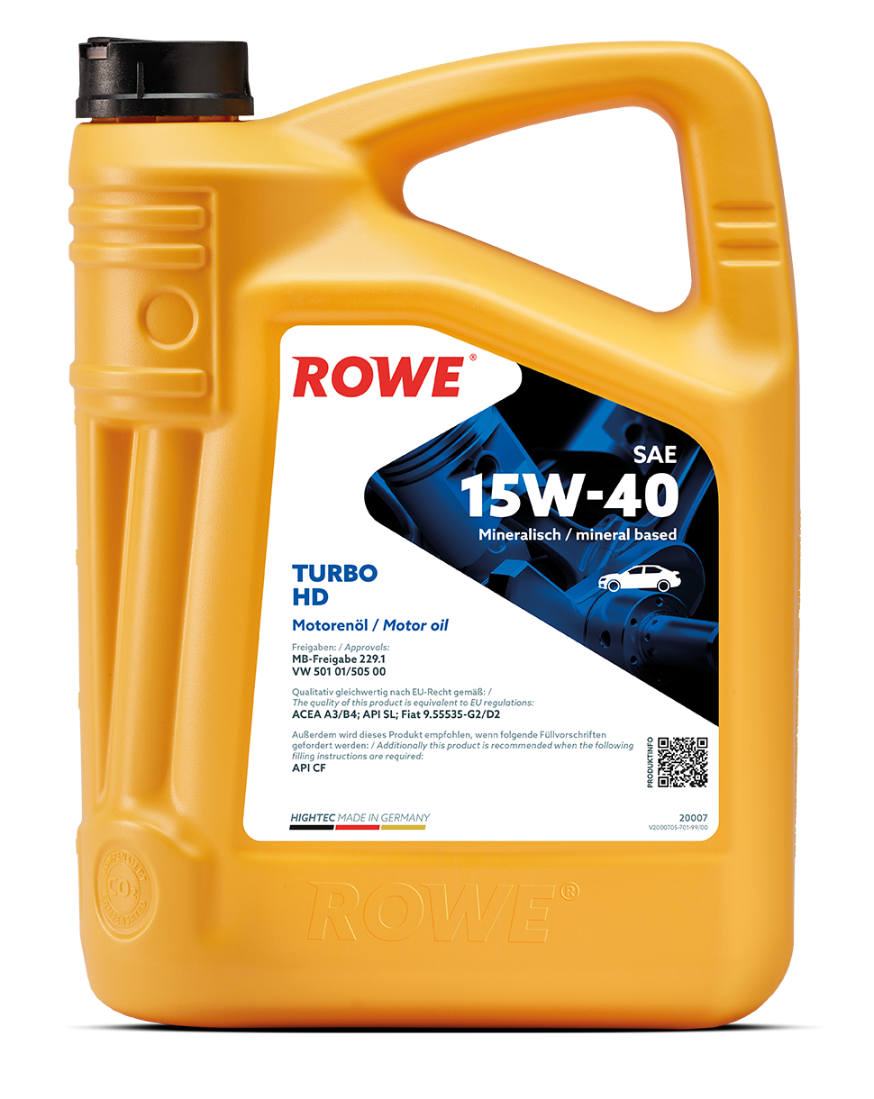 ROWE Motoröl HIGHTEC TURBO HD SAE 15W-40 [5 L] 20007005099 5l