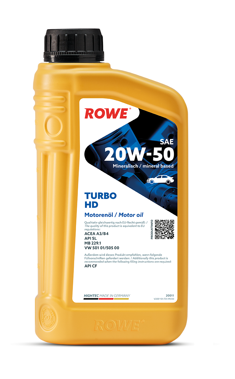ROWE Motoröl HIGHTEC TURBO HD SAE 20W-50 [1 L] 20011001099 1l