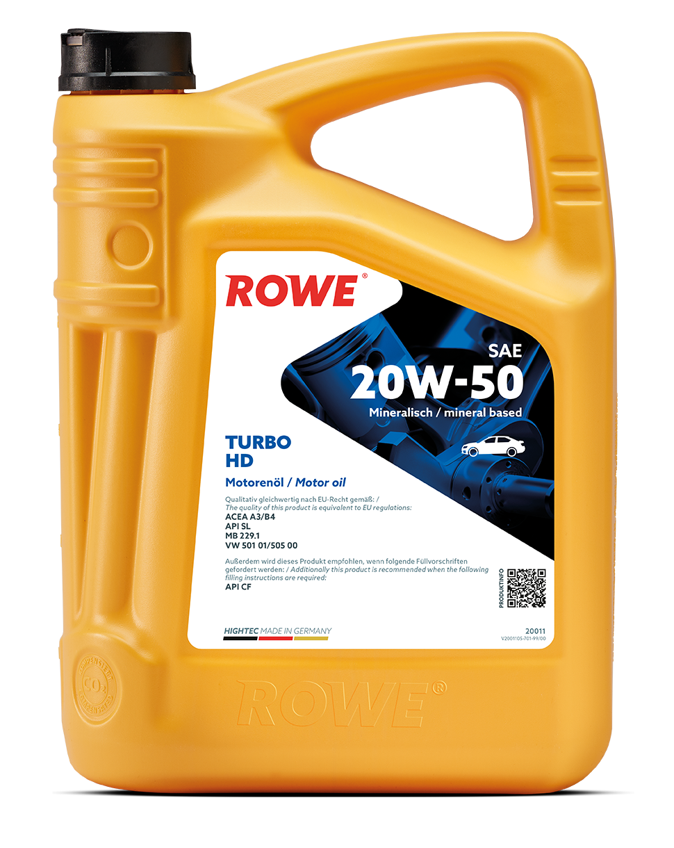ROWE Motoröl HIGHTEC TURBO HD SAE 20W-50 [5 L] 20011005099 5l